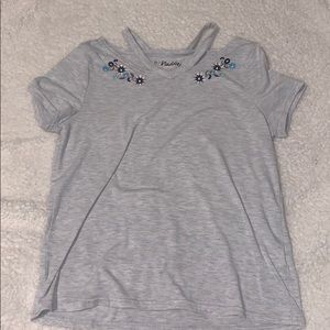 Grey flower top